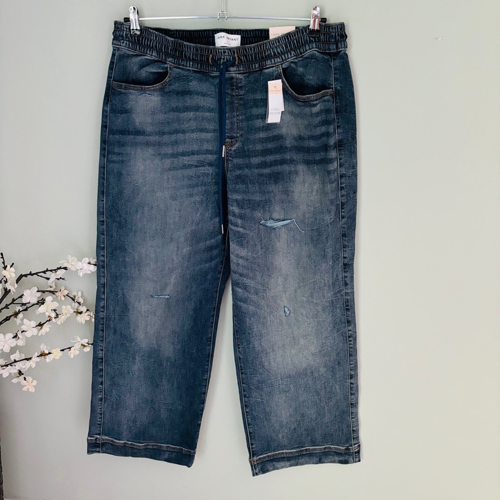 Lane Bryant Pull On High Rise Wide Leg Jean NWT Size 16 - Picture 3 of 6